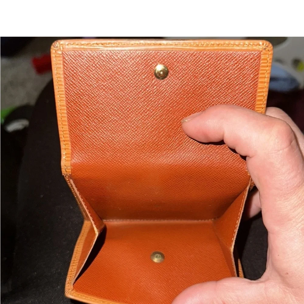 LOUIS VUITTON ELISE EPI ORANGE VINTAGE WALLET GUC